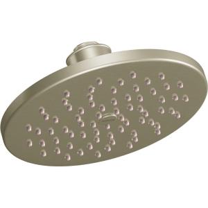 Moen S6360EPBN 8″ Eco-Performance Single-Function Rainshower Showerhead with Immersion Technology, Brushed Nickel(Brushed Nickel)