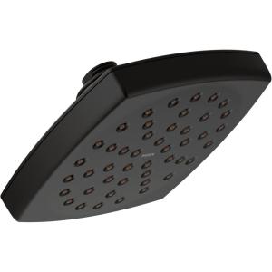Moen S6365BL Voss 6″ Single-Function Rainshower Showerhead with Immersion Technology, Matte Black(Polished Nickel)