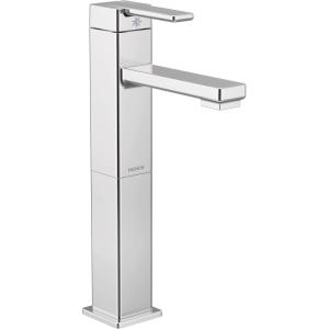 Moen S6712 90 Degree One-Handle Single Hole Vessel Sink Modern Bathroom Faucet, Chrome
