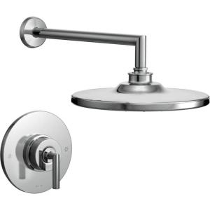 Moen TS22002EP Arris Posi-Temp Pressure Balancing Modern Shower Trim Kit with 10-Inch Eco-Performance Rainshower, Valve Required, Chrome(Chrome)