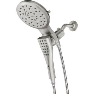Moen Verso Brushed Nickel Eight-Function 7″ Wide Spray Shower Head and Detachable Handshower Combo with 72″ Hose, 220C3BN(Brushed Nickel)