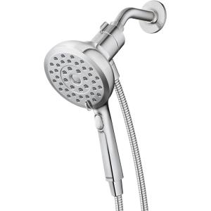 Moen Verso Handshower, Detachable Round Shower Head with Magnetix Docking System, 60″ Hose, Spot Resist Brushed Nickel, 220H2SRN(Chrome)