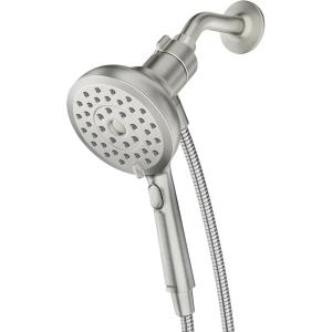 Moen Verso Handshower, Detachable Round Shower Head with Magnetix Docking System, 60″ Hose, Spot Resist Brushed Nickel, 220H2SRN(Spot Resist Nickel)