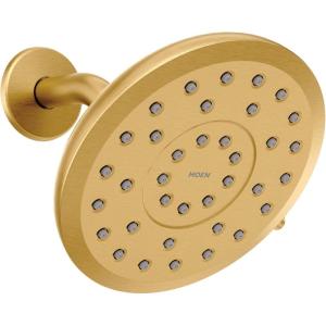 Moen Verso Infiniti Dial Round Rain Shower Head, 7-Inch Diameter Spray Head, Brushed Nickel, 220R7BN(Brushed Gold)