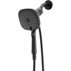 Moen Verso Infiniti Dial Square Handheld Shower, 5-Inch Diameter Spray Head, Matte Black, 220H5BL(Matte Black)