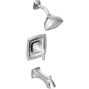 Moen Voss Brushed Gold Posi-Temp Pressure Balancing Tub and Shower Trim Kit, Valve Required, T2693BG(Chrome)