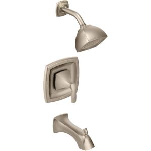 Moen Voss Brushed Gold Posi-Temp Pressure Balancing Tub and Shower Trim Kit, Valve Required, T2693BG(Nickel)