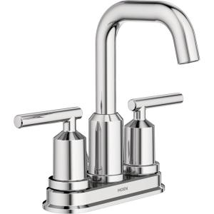 Moen WS84228 Two-Handle High Arc Bathroom Faucet, Chrome