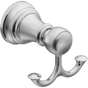 Moen YB8403BG Weymouth Double Robe Hook, Brushed Gold(Chrome)