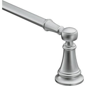 Moen YB8424BG Weymouth 24-Inch Single Towel Bar, Brushed Gold(Chrome)