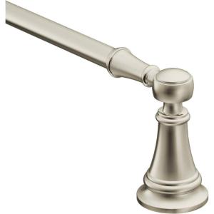 Moen YB8424BG Weymouth 24-Inch Single Towel Bar, Brushed Gold(Polished Nickel)