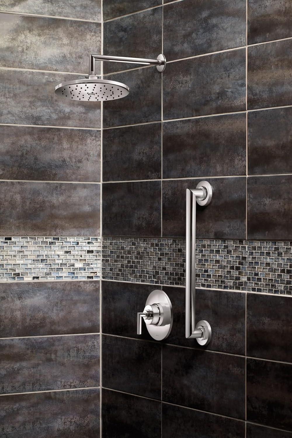 image:imageMoen TS22003EPBN Arris PosiTemp Pressure Balancing Modern Tub and Shower Trim Kit with 10Inch EcoPerformance Rainshower Valve Required Brushed NickelBrushed