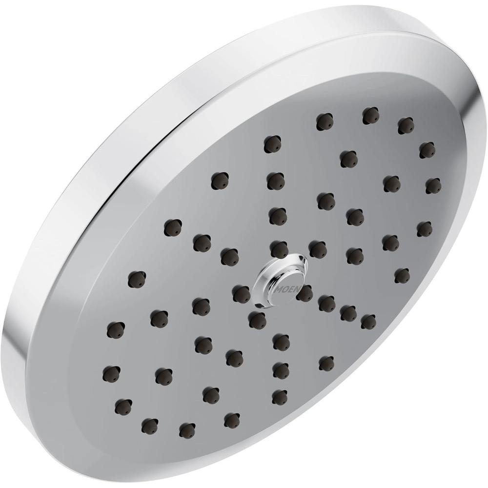 image:imageMoen Chrome OneFunction 634 Inch Wide EcoPerformance Rain Showerhead with Immersion Rainshower Technology S178EP
