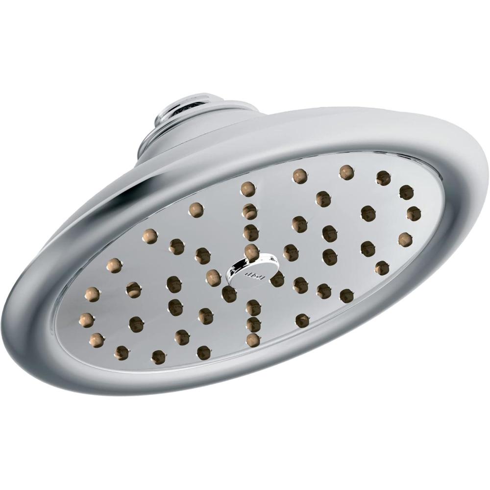 image:imageMoen S6310EP ExactTemp 7 EcoPerformance Single Function Rainshower Showerhead with Immersion Technology ChromeChrome