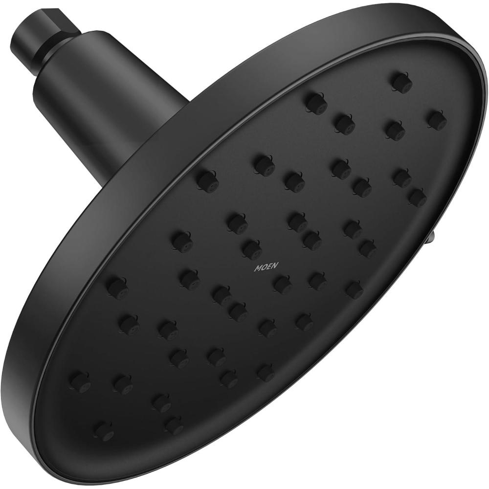 image:imageMoen Verso 9Inch Round Rain Shower Head with Infiniti Dial and Magnetix Docking Adjustable HighPressure Rainfall Shower Chrome 220R2Matte Black