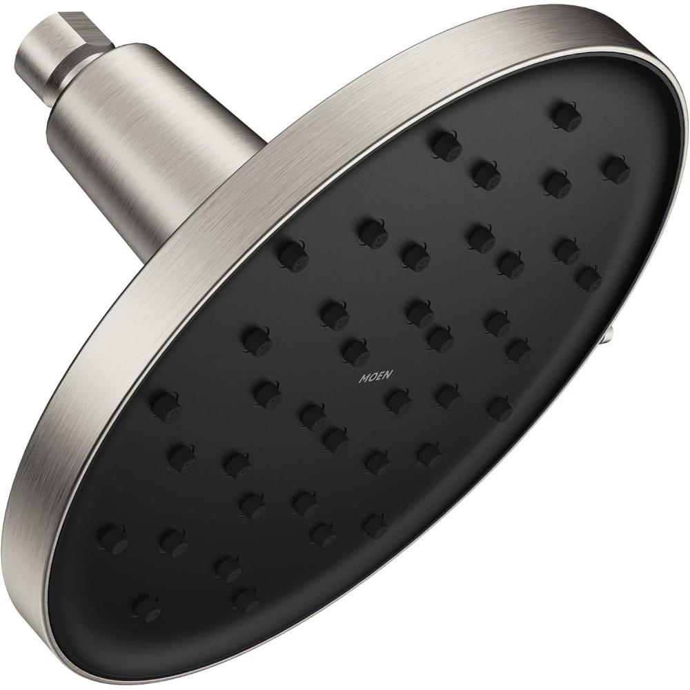 image:imageMoen Verso 9Inch Round Rain Shower Head with Infiniti Dial and Magnetix Docking Adjustable HighPressure Rainfall Shower Chrome 220R2Spot Resist Nickel