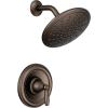 Moen Brantford Oil Rubbed Bronze Shower Trim Kit, featuring Eco-Performance Wide Rain Shower Head and Traditional Shower Lever Handle, (Posi-Temp Valve Required), T2252EPORB(Oil Rubbed Bronze)