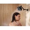 Moen N400R0BL Quattro Rainshower Showerhead with Four Unique Shower Experiences, Matte Black