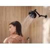 Moen N400R0BL Quattro Rainshower Showerhead with Four Unique Shower Experiences, Matte Black