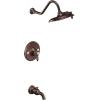 Moen TS32104BG Weymouth Posi-Temp Tub and Shower Trim Kit, Valve Required, including 9-Inch 2-Spray Rainshower, Brushed Gold(Oil Rubbed Bronze)
