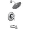 Moen T2233EP Eva Tub Shower System with Rainshower Showerhead without Valve, Chrome((Pack of 1))