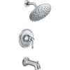 Moen T2283EPORB Dartmoor Tub Shower Faucet System with Rainshower Showerhead without Valve, Oil Rubbed Bronze(Chrome)