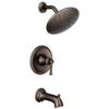 Moen T2283EPORB Dartmoor Tub Shower Faucet System with Rainshower Showerhead without Valve, Oil Rubbed Bronze(Oil Rubbed Bronze)