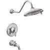 Moen TS32104BG Weymouth Posi-Temp Tub and Shower Trim Kit, Valve Required, including 9-Inch 2-Spray Rainshower, Brushed Gold(Chrome)