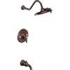 Moen TS32104BG Weymouth Posi-Temp Tub and Shower Trim Kit, Valve Required, including 9-Inch 2-Spray Rainshower, Brushed Gold(Oil Rubbed Bronze)