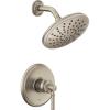 Moen UT2282EPBL Dartmoor M-CORE 2-Series 1-Handle Shower Trim Kit with 8-Inch Rainshower, Valve Required, Matte Black(Brushed Nickel)