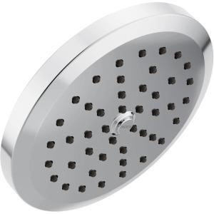 Moen Chrome One-Function 6-3/4 Inch Wide Diameter Rain Showerhead with Immersion Rainshower Technology, S178
