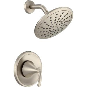 Moen Glyde Brushed Nickel Shower Only System with Rainshower Showerhead without Valve, T2842EPBN