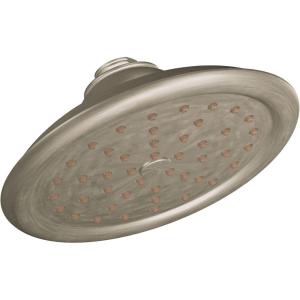 Moen S6310EPBN ExactTemp 7″ Eco-Performance Single Function Rainshower Showerhead with Immersion Technology, Brushed Nickel