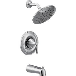 Moen T2233EP Eva Tub Shower System with Rainshower Showerhead without Valve, Chrome((Pack of 1))