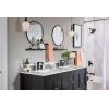 Moen Genta LX Two-Handle High Arc Widespread Bathroom Sink Faucet, for 3-Hole Setups, Valve Included, Matte Black, TV6708BL