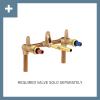 Moen TS43003BL Arris Two-Handle Wall Mount Bathroom Faucet Trim, Valve Required, Matte Black