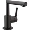 Moen S43001BL Arris One-Handle Single Hole Modern Bathroom Faucet, Matte Black(Matte Black)