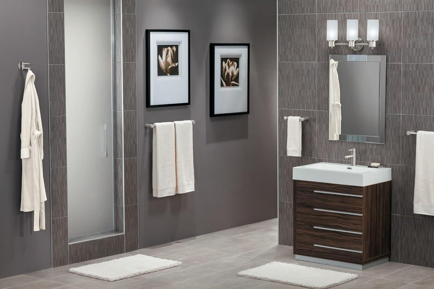 image:imageMoen Align Chrome OneHandle Single Hole Modern Vessel Sink Bathroom Faucet 6192Brushed Nickel