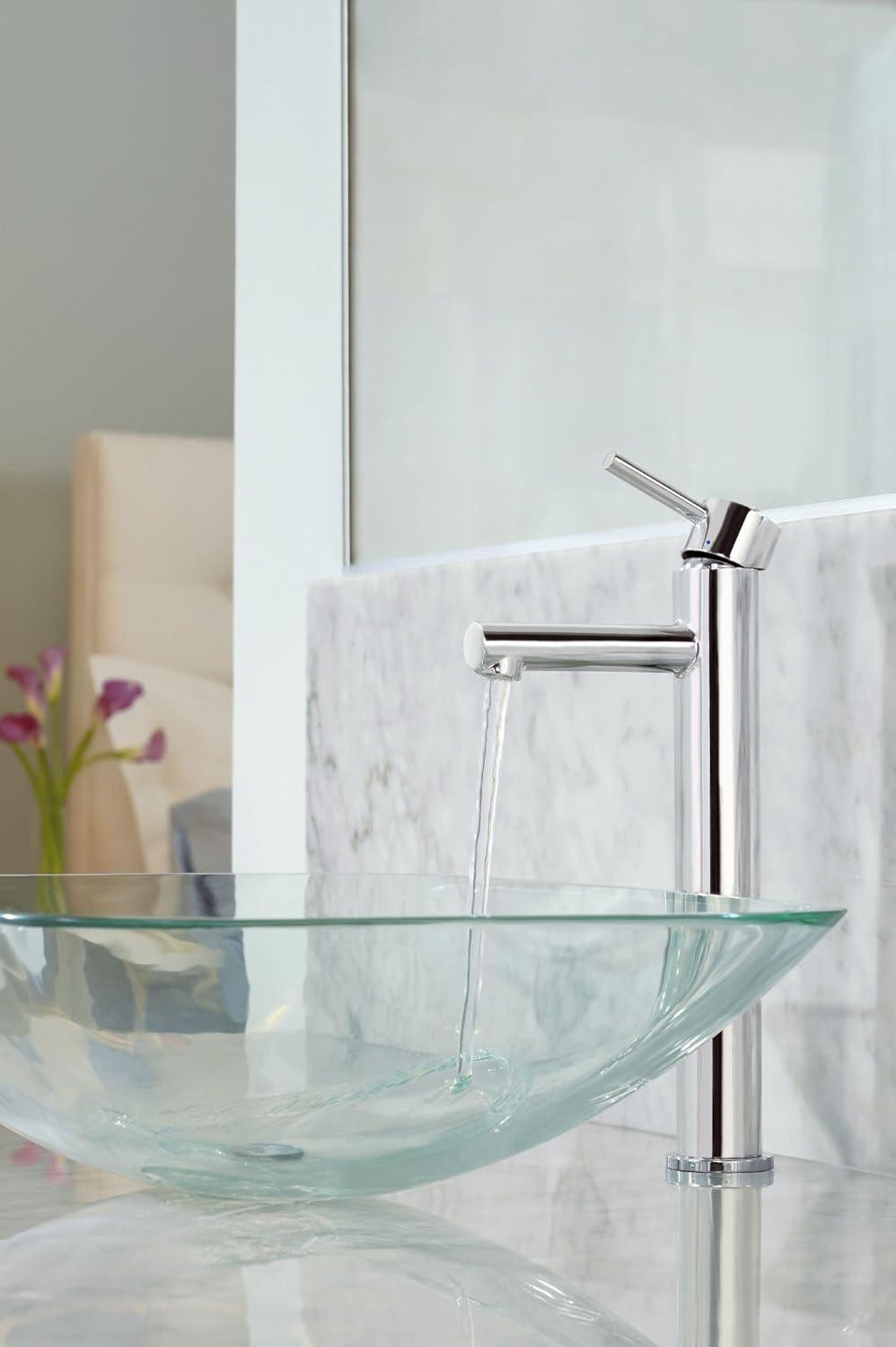 image:imageMoen Align Chrome OneHandle Single Hole Modern Vessel Sink Bathroom Faucet 6192Chrome