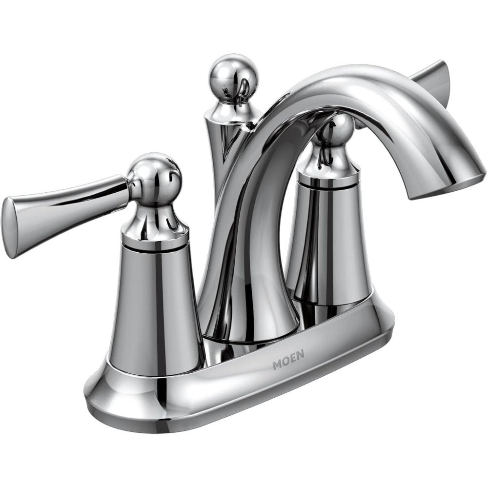 image:imageMoen 4505 Chrome TwoHandle Bathroom Faucet 550 x 813 x 1013 inchesChrome