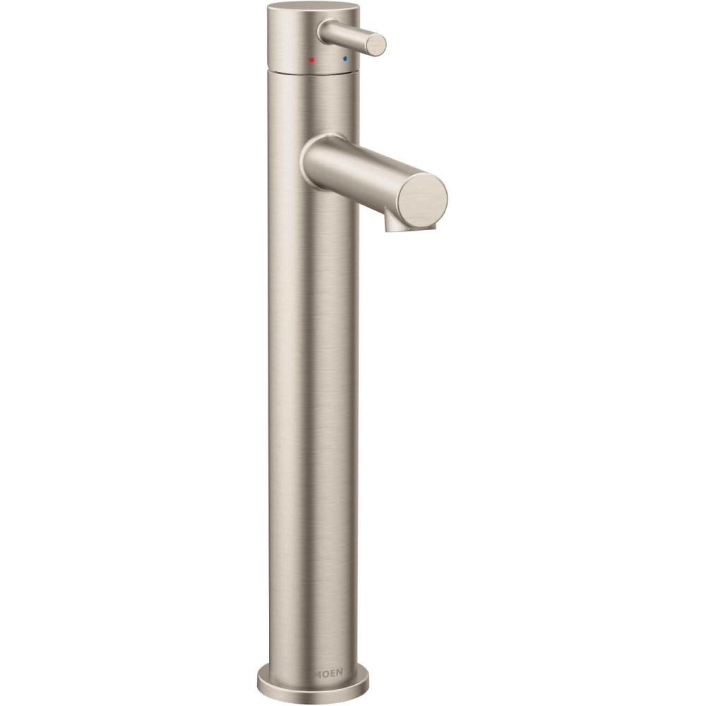 image:imageMoen Align Chrome OneHandle Single Hole Modern Vessel Sink Bathroom Faucet 6192Brushed Nickel