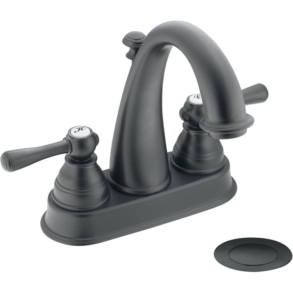 image:imageMoen Kingsley Chrome TwoHandle High Arc Bathroom Faucet 6121Wrought Iron