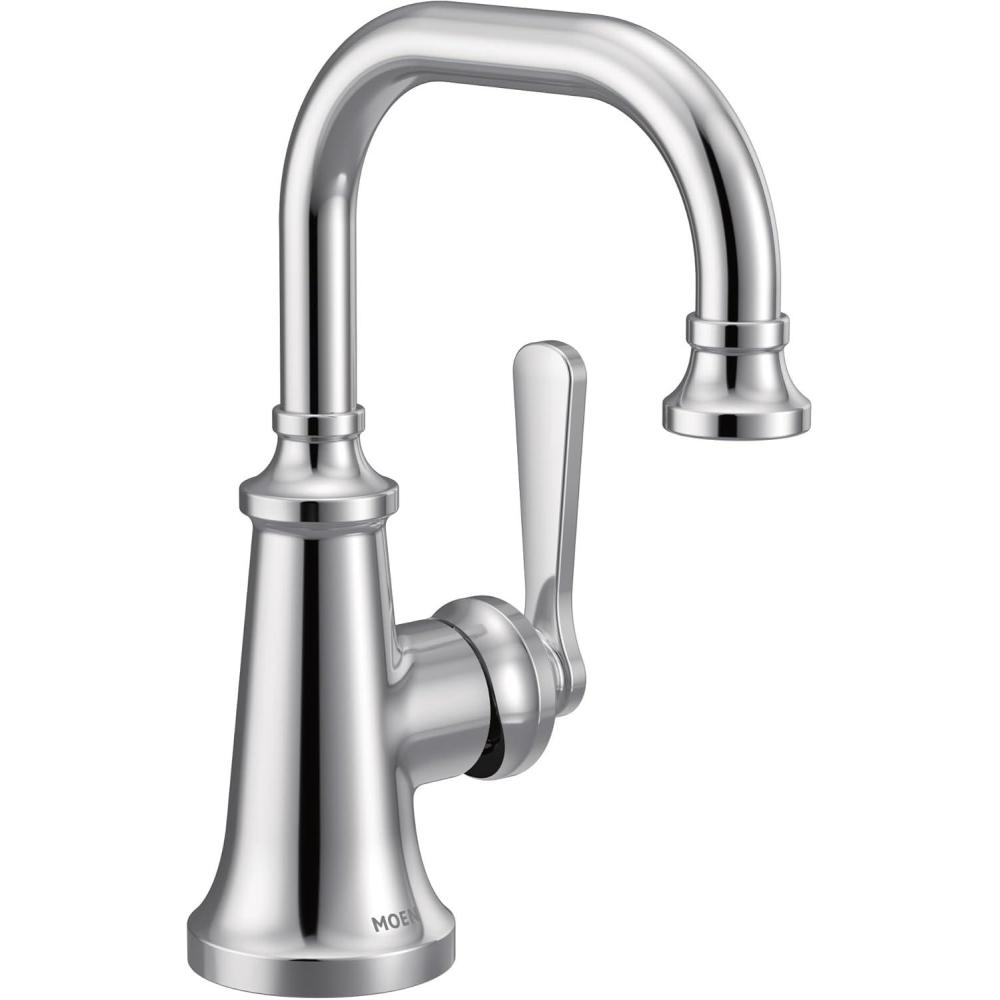image:imageMoen S44101 Colinet OneHandle Single Hole Traditional Bathroom Sink Faucet Chrome