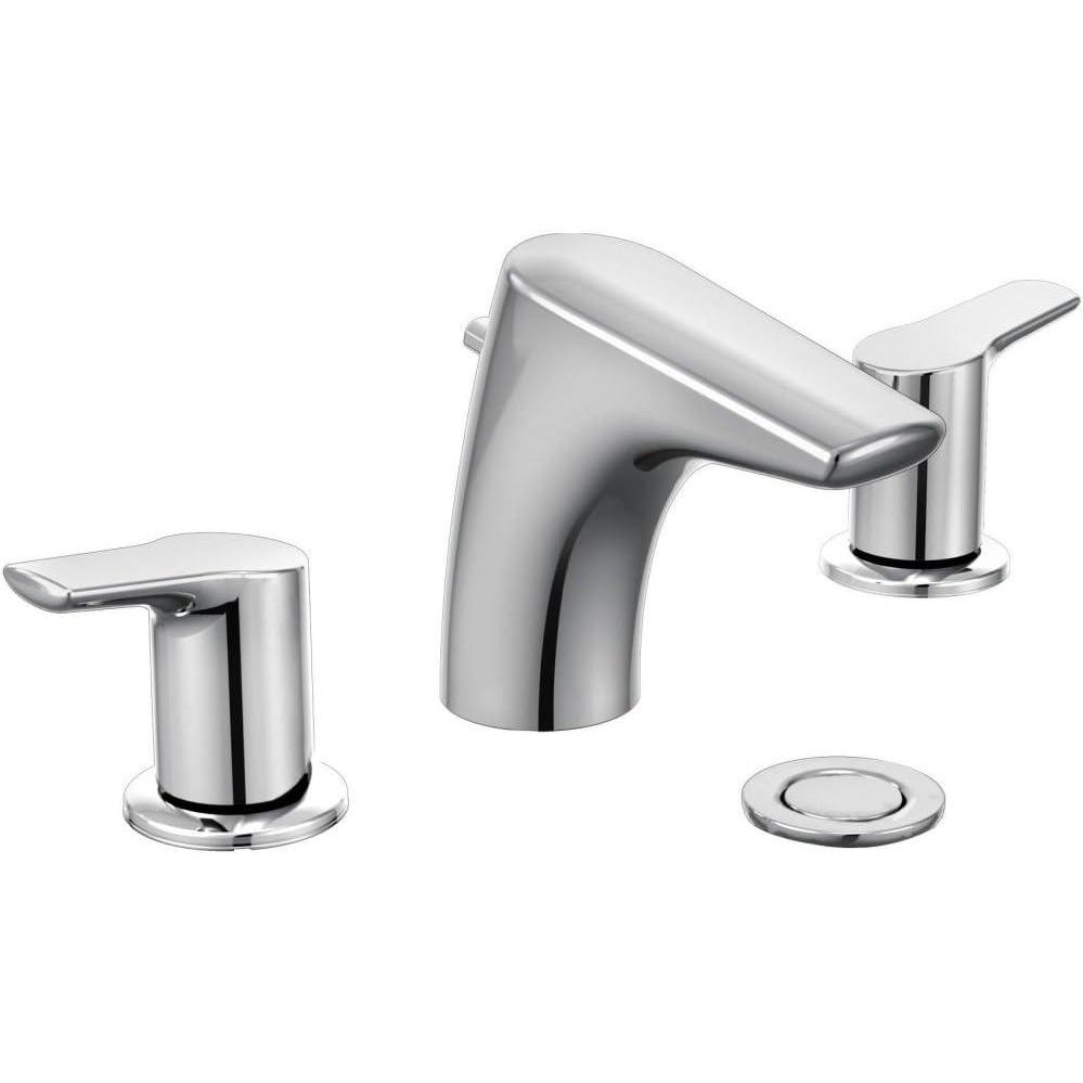 image:imageMoen T6820 Method TwoHandle Low Arc Bathroom Faucet Without Valve ChromeChrome