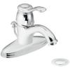 Moen 6102 Kingsley One-Handle Traditional Bathroom Sink Faucet with Available Vessel Sink Extension Kit, Chrome