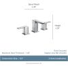 Moen 90 Degree Chrome Two-Handle 8 in. Widespread Bathroom Faucet Trim Kit, Valve Required, TS6720(Brushed Nickel)