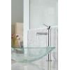 Moen Align Chrome One-Handle Single Hole Modern Vessel Sink Bathroom Faucet, 6192(Brushed Nickel)