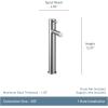 Moen Align Chrome One-Handle Single Hole Modern Vessel Sink Bathroom Faucet, 6192(Chrome)