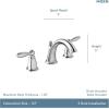Moen Brantford Chrome Two-Handle High Arc Widespread Bathroom Sink Faucet for 3-Hole Setups with Valve Included, TV6620
