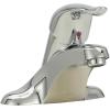 Moen Chateau Chrome One-Handle Low-Arc Centerset Bathroom Sink Faucet with Drain Assembly, L4621(Chrome)